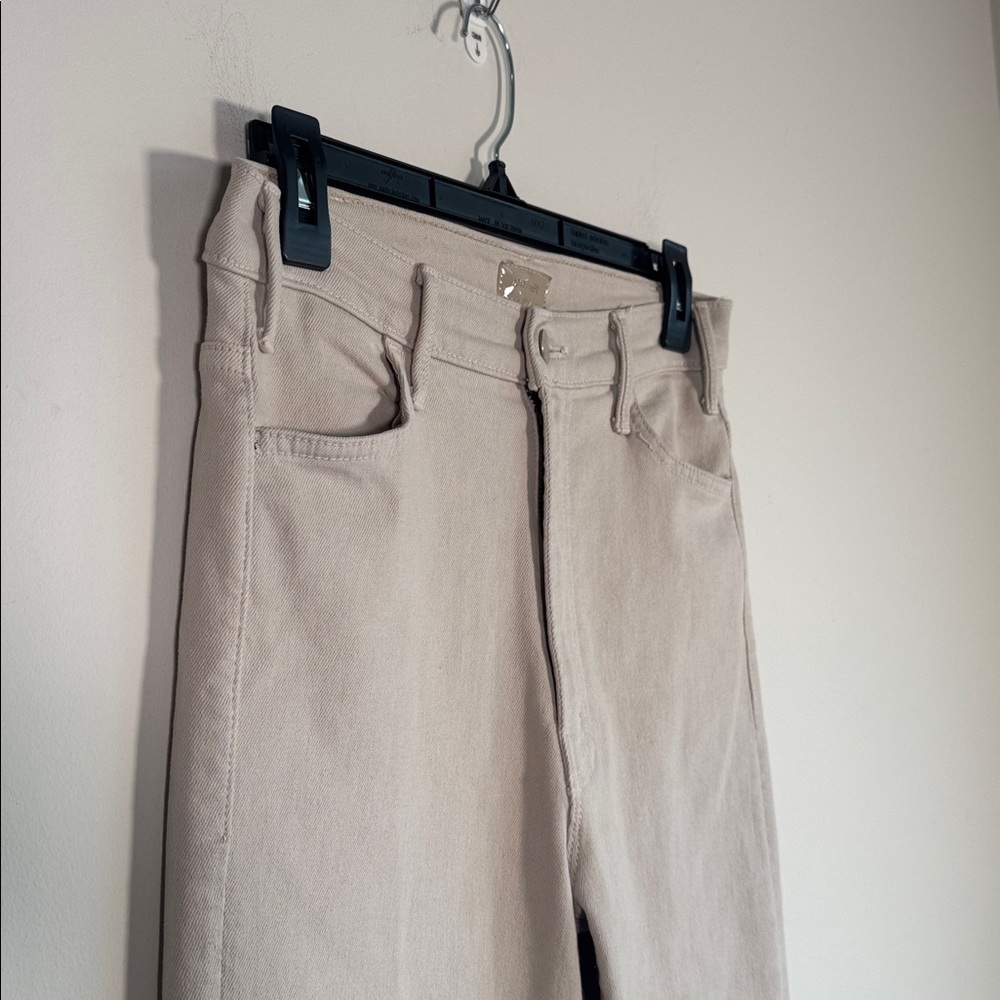 MOTHER Cream Flare Jeans - Picture 4 of 7